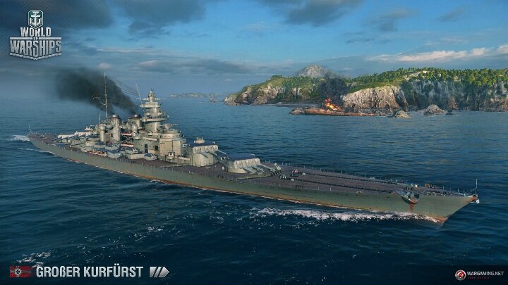 Линкор Grosser Kurfurst в World of Warships